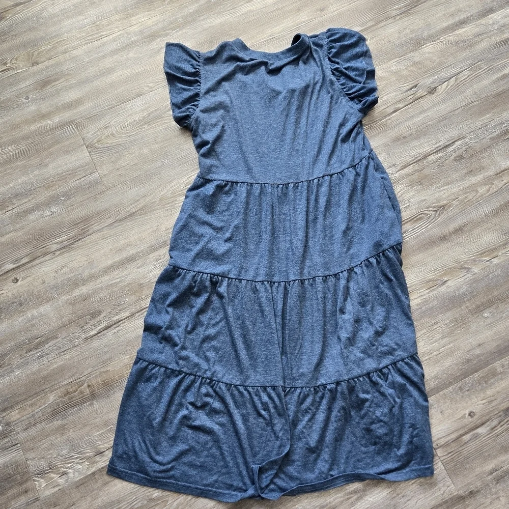 Ruffled Sleeve Dress - Picture 4 of 13